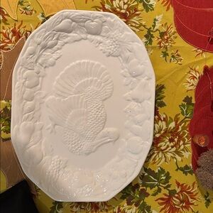 Elegant White Turkey Platter